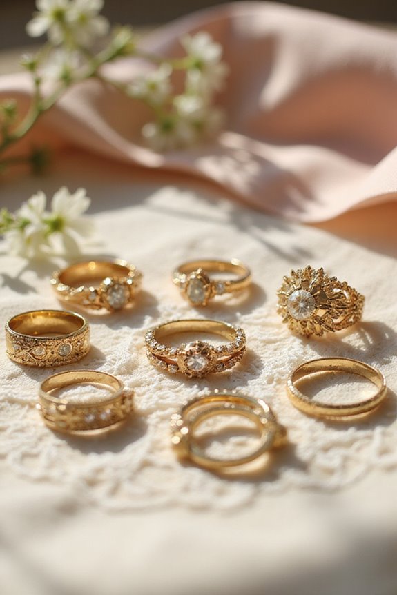 beautiful gold wedding rings