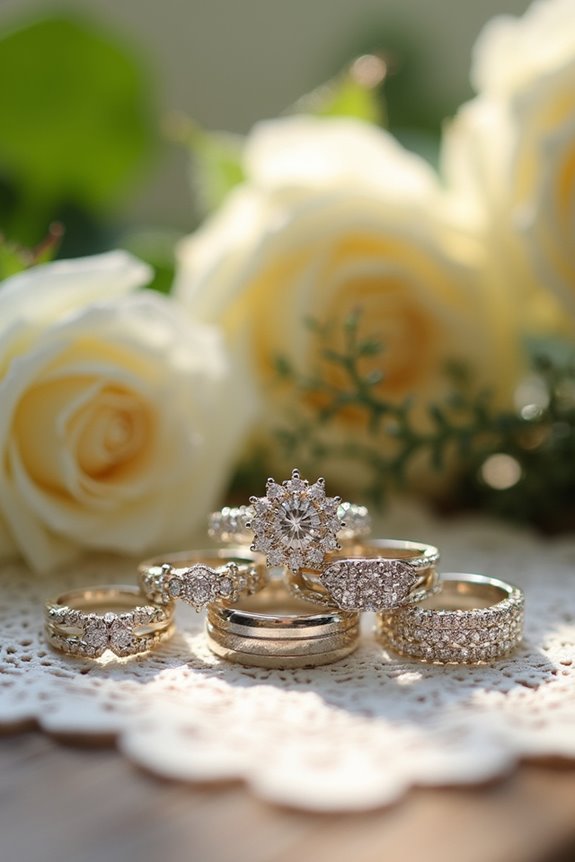 beautiful white gold rings