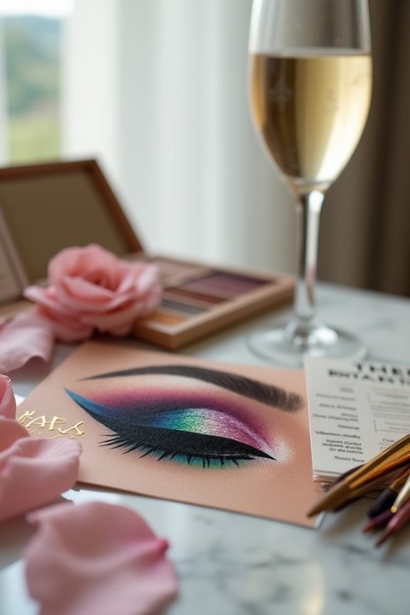 bold colorful eye makeup