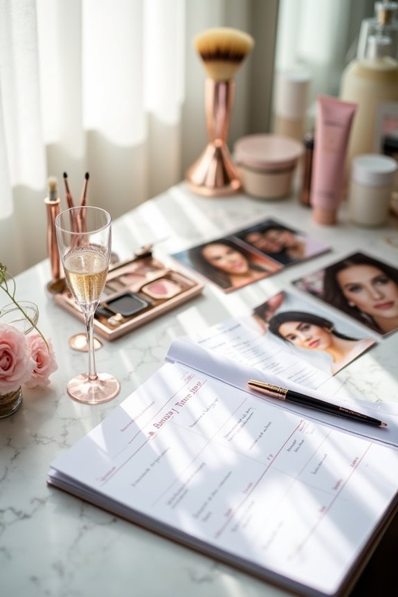 bridal beauty trial preparation