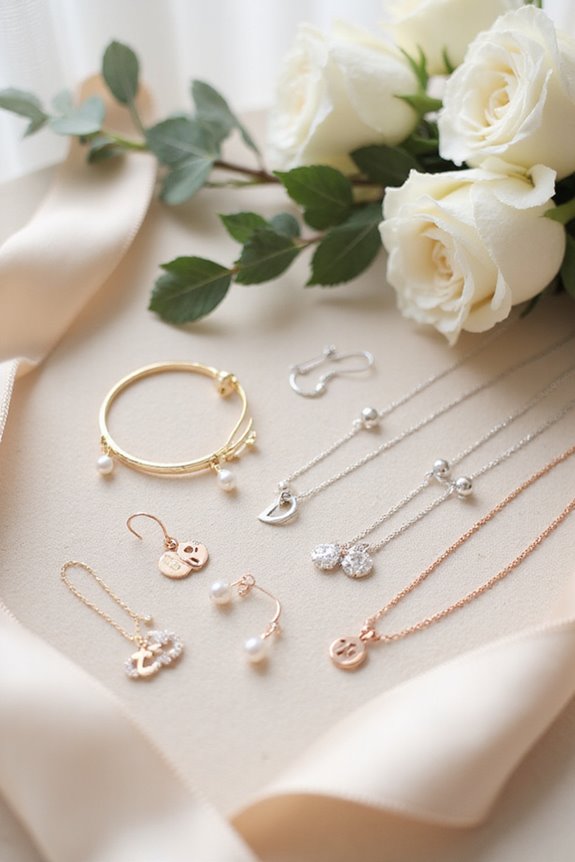 bridesmaid jewelry material trends