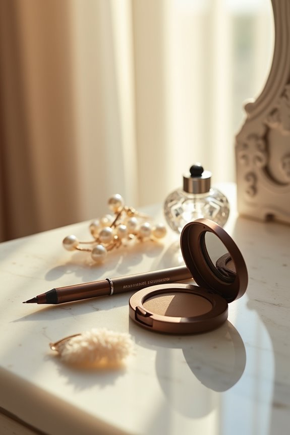 brow setting and highlighting techniques