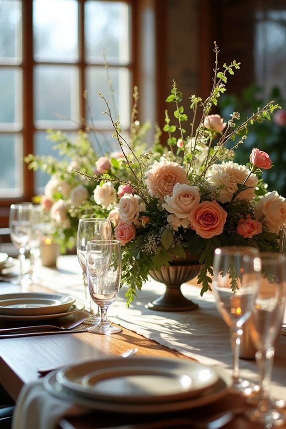 centerpiece style and size