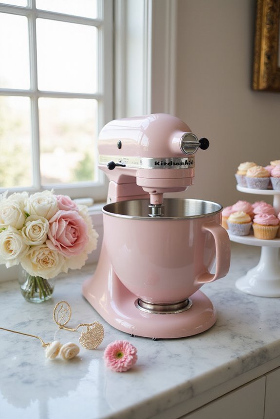 choosing a pink mixer