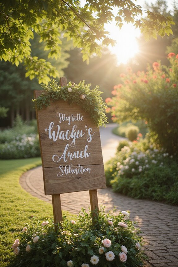choosing durable wedding signs