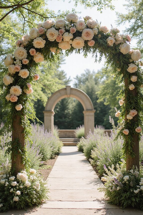 choosing wedding arch flowers