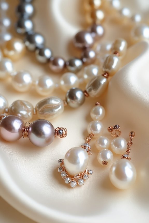 colorful pearl jewelry combinations
