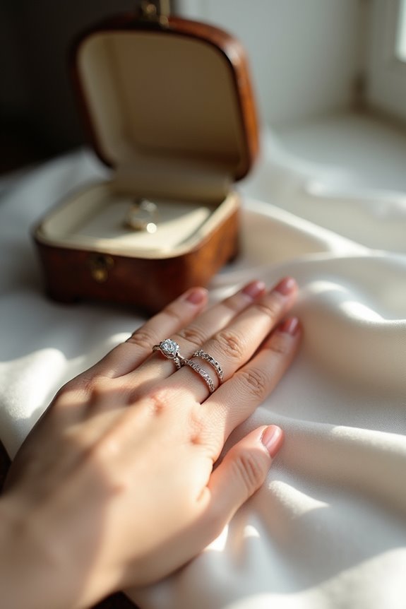 comfortable stacking ring fit