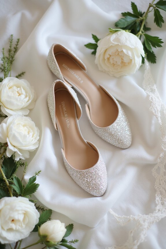 comfortable stylish wedding flats