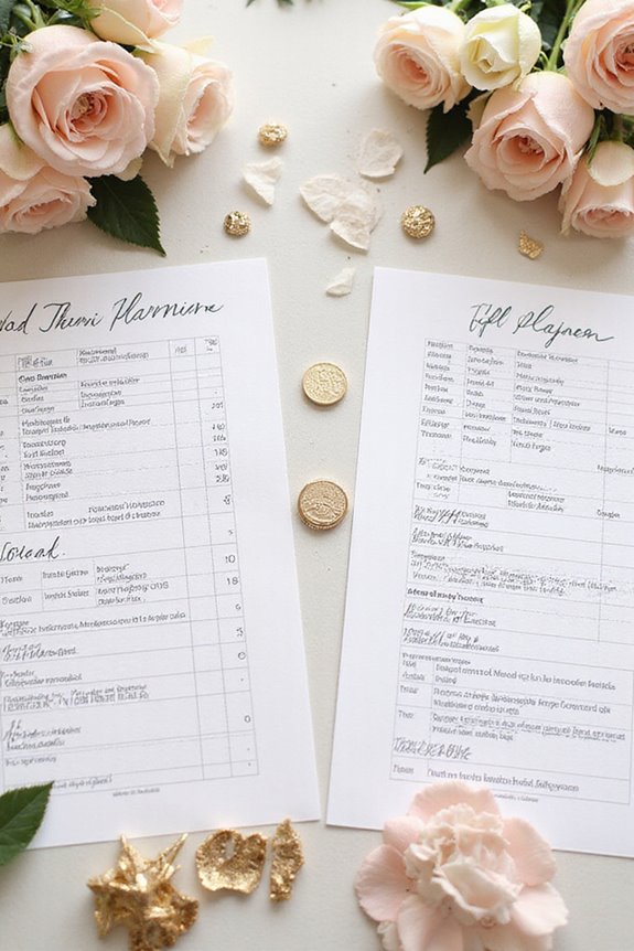 cost comparison wedding planning