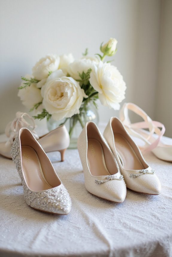 elegant and comfortable wedding footwear