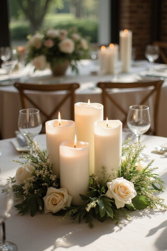 elegant centerpiece candle options