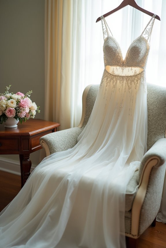 elegant two piece wedding dresses