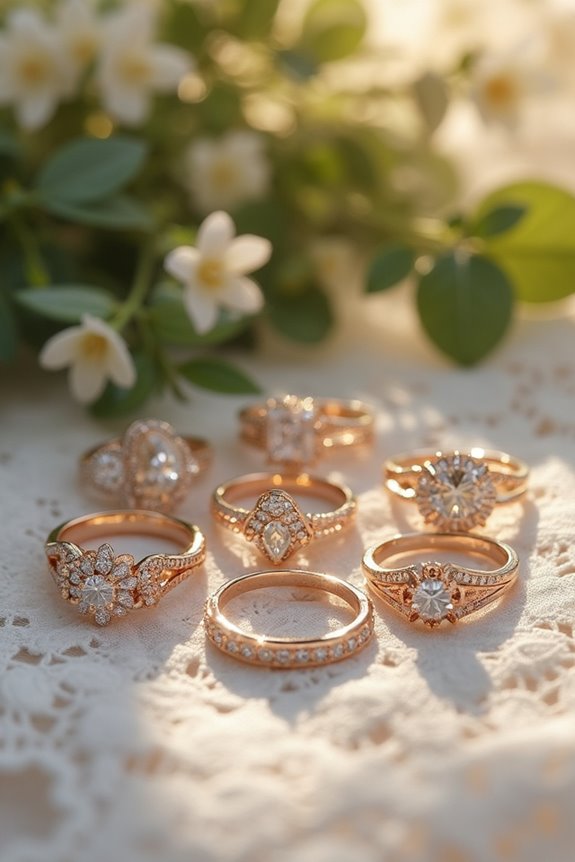 elegant wedding ring sets