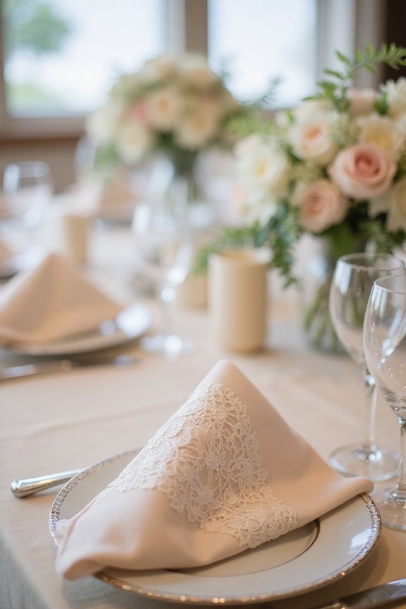 elevate reception with napkins