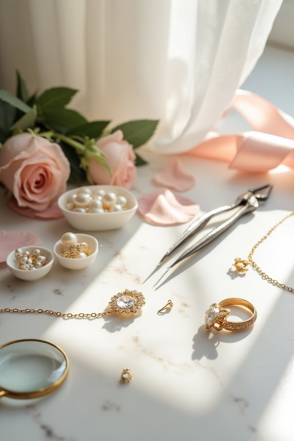 fixing damaged jewelry pieces