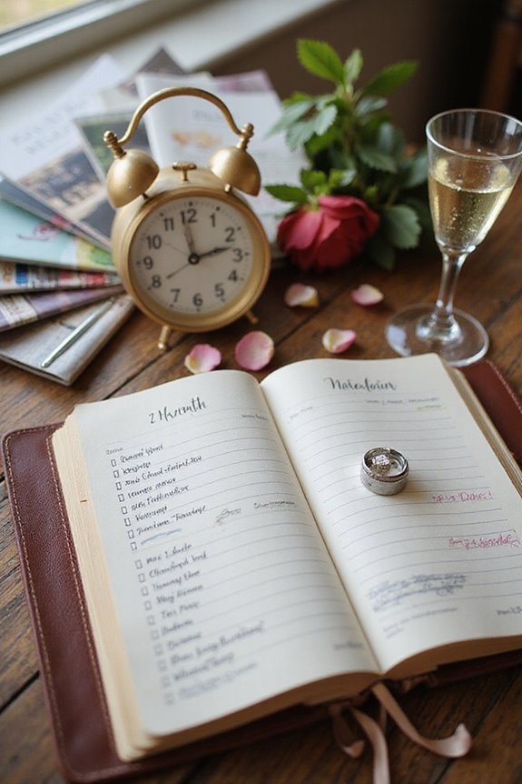 key wedding planning milestones