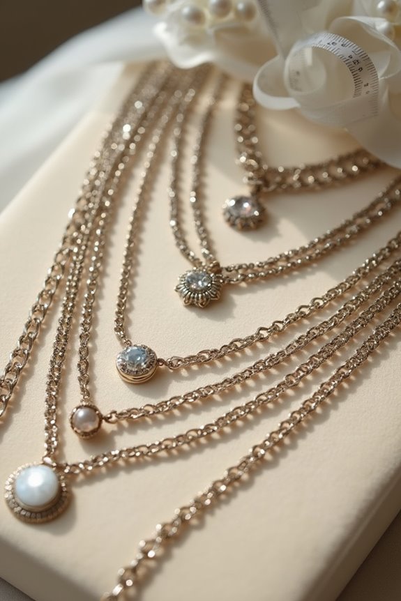 measure necklace length accurately
