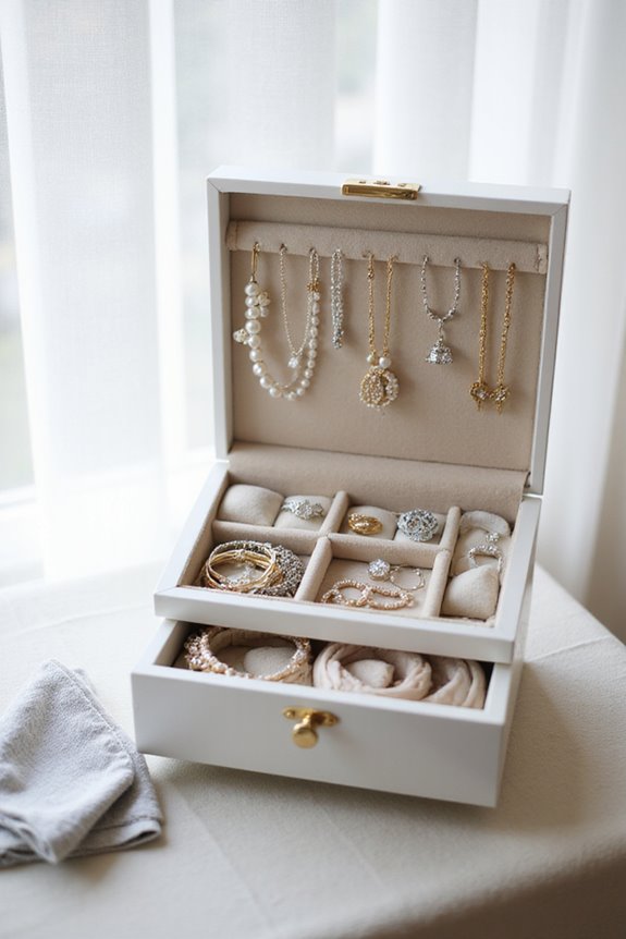 organize jewelry by type