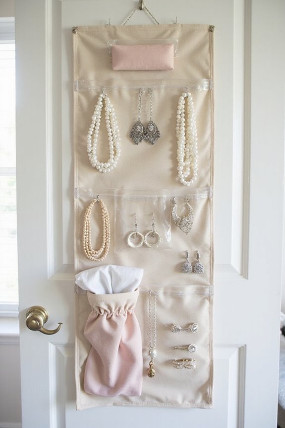 organized jewelry space saving solution