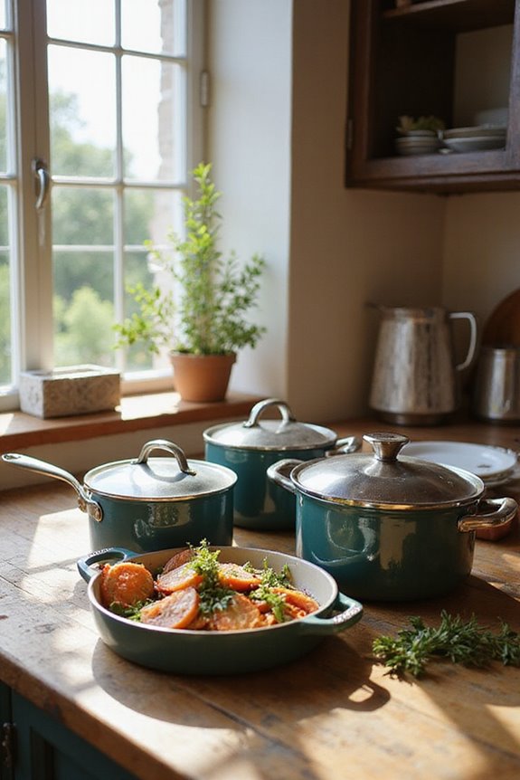 quality nonstick space saving cookware