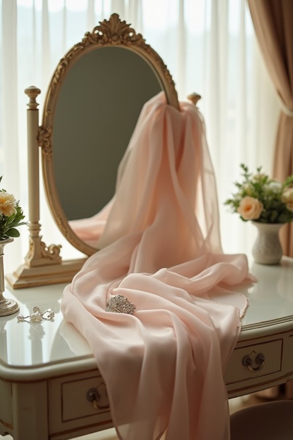 scarf shape and fabric