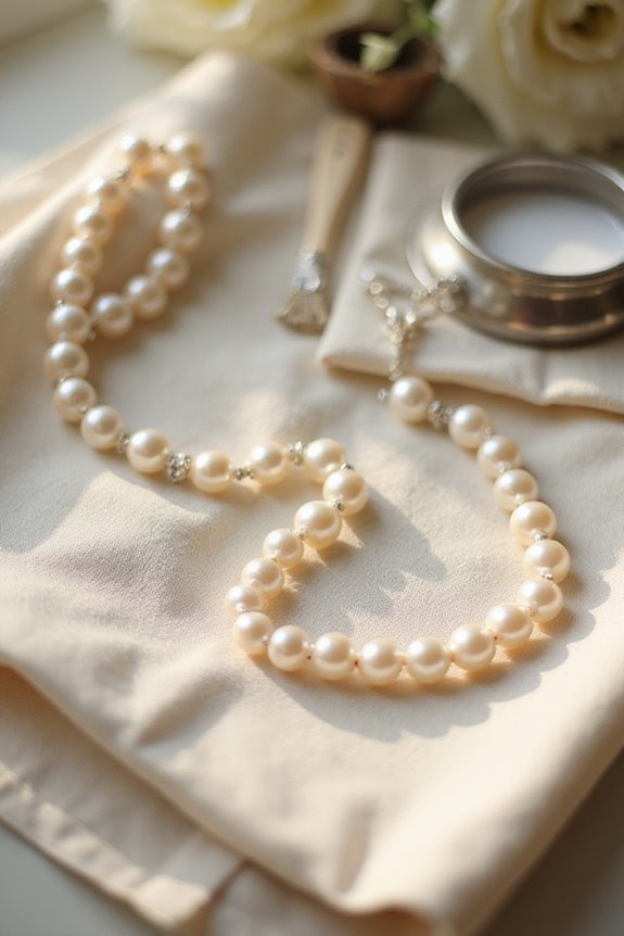 silk thread necklace care