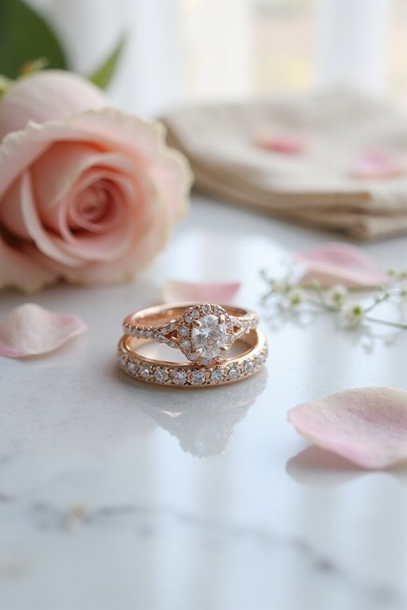 stack rings stylishly together