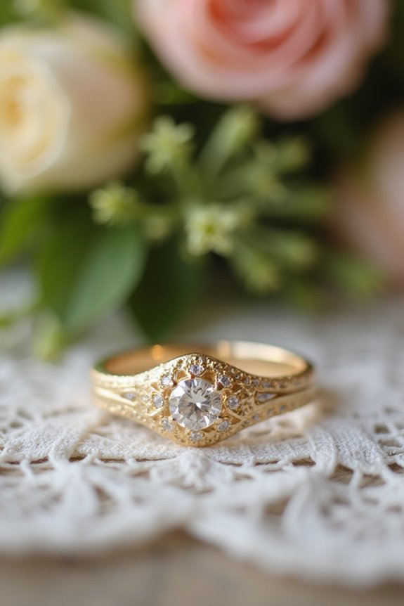 stunning gold wedding rings