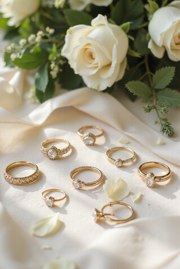 stunning gold wedding rings