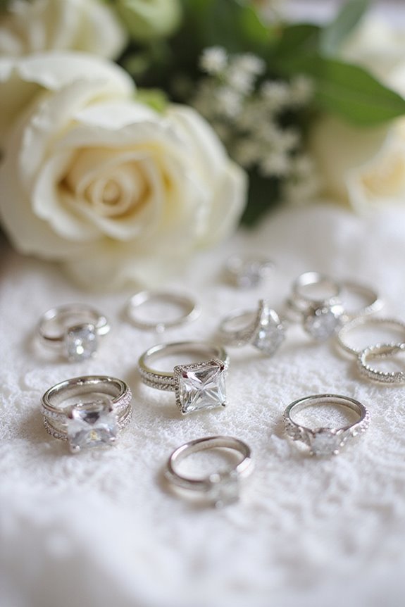 stunning princess cut rings