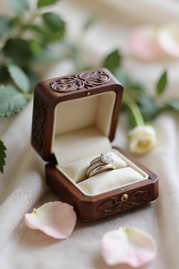 stylish wedding ring storage