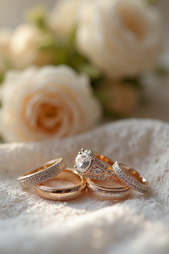 stylish wedding rings selection