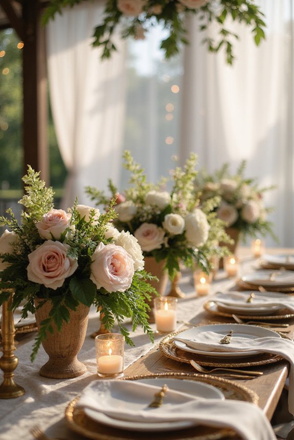 transformative dining table centerpieces