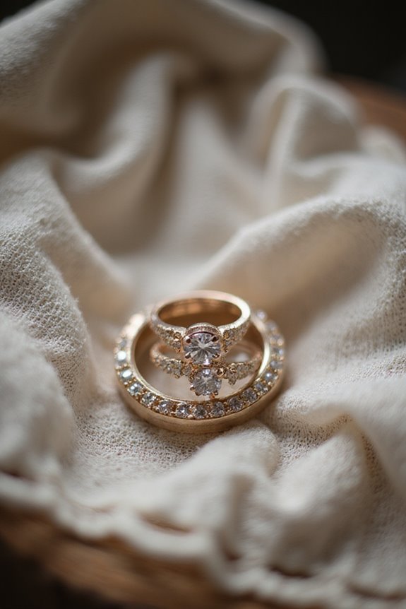 wedding and engagement rings