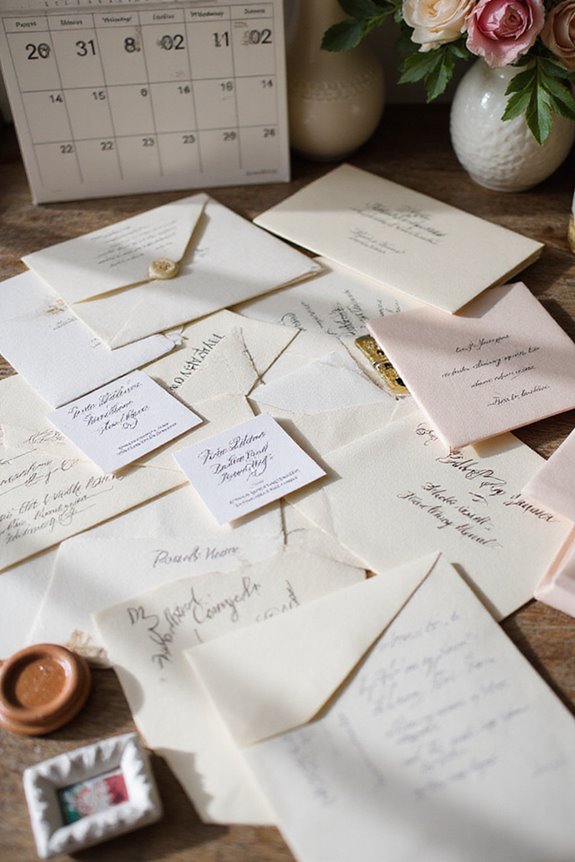 wedding invitation planning timeline